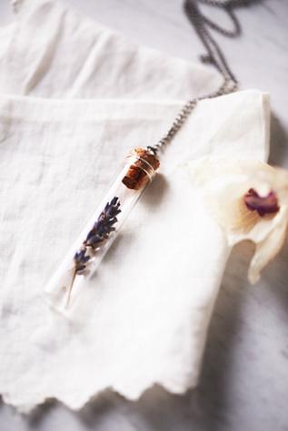 Studio Botanica Womens Healing Vial Necklace