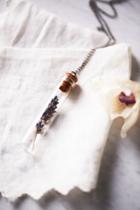 Studio Botanica Womens Healing Vial Necklace