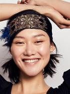 Sequin Feather Headband By Joshipura For Free People