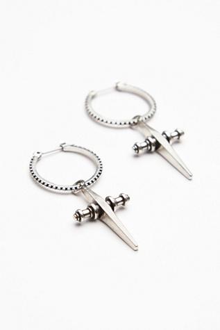 Luv Aj Womens Cross Hoops