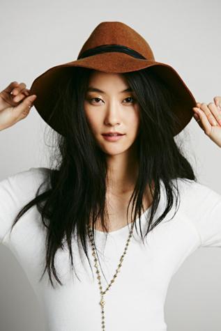 Ophelie Hats Womens Wrapped Leather Band Hat