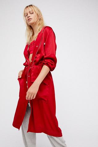Free People Womens Slinky Parka