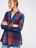 Rainy Day Plaid Tunic By Free People