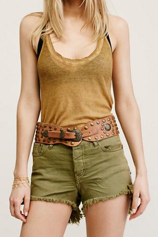 Free People Womens Denver Studded Belt