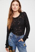 We The Free Lace Bella Baby Tee At Free People