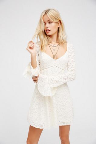 Free People Womens Blue Skies Babydoll Dress
