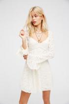 Free People Womens Blue Skies Babydoll Dress