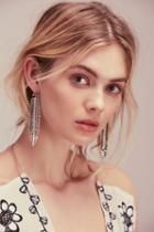 Free People Womens Night Moves Feather Earrings