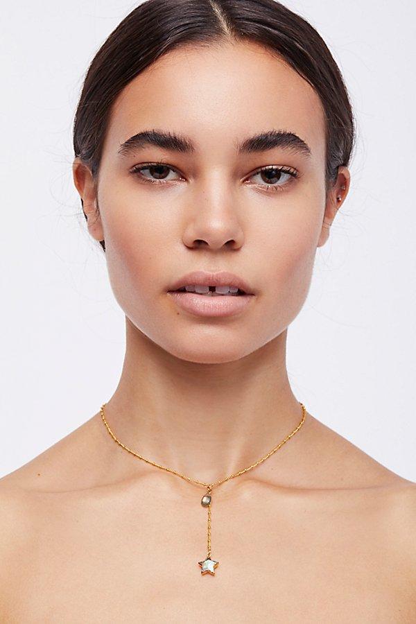 Raw Stone Charm Lariat By Av Max At Free People