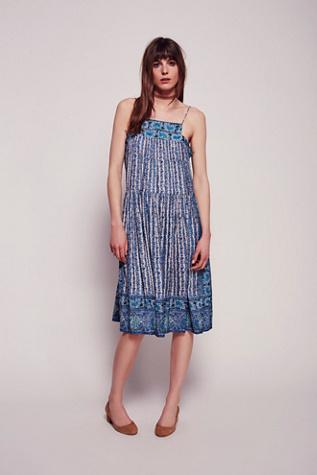 Free People Womens Lost In A Dream Midi Dress