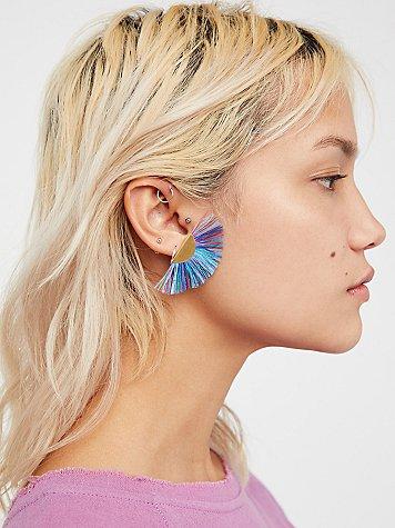 Tropicana Fan Flare Studs By Sandy Hyun At Free People