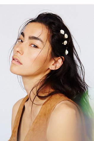 Free People Womens Mulberry Floral Bobby Pins