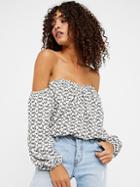 In The Limelight Printed Top By Free People