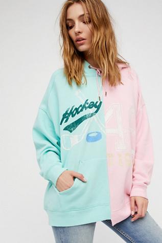 Free People Womens Two Of A Kind Hoodie