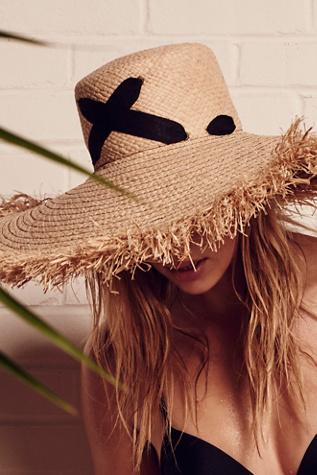 Lola Hats For Fp Womens Cross My Heart Straw Hat