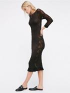 Free People Astrid Pointelle Midi Dress