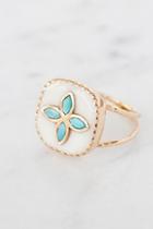 Pascale Monvoisin Womens Bowie Turquoise Ring