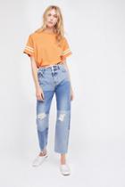 Ripped Patchwork Girlfriend Jeans By Free People