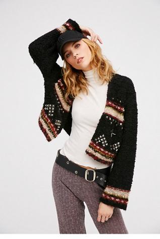 Free People Womens Heart Breaker Cardi