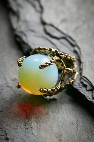 Sanktoleono Jewelry Womens Opalite Sphere Ring