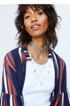 Free People Womens Ophelia Droplet Chain Col