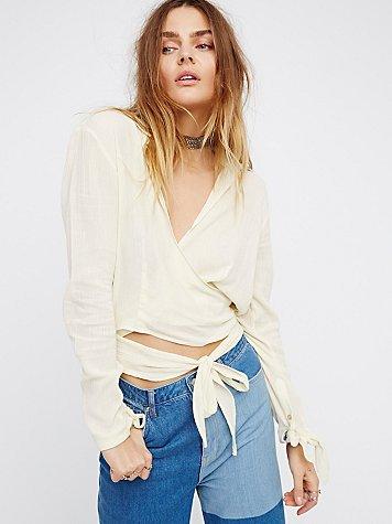 Free People Sparrow Song Wrap Top