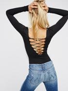 All Laced-up Long Sleeve Layering Top By Intimately At Free People