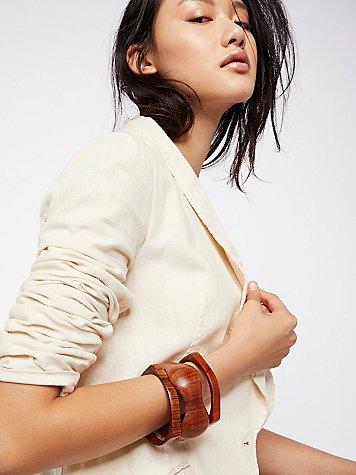 Wooden Bangle Set By La Casa At Free People