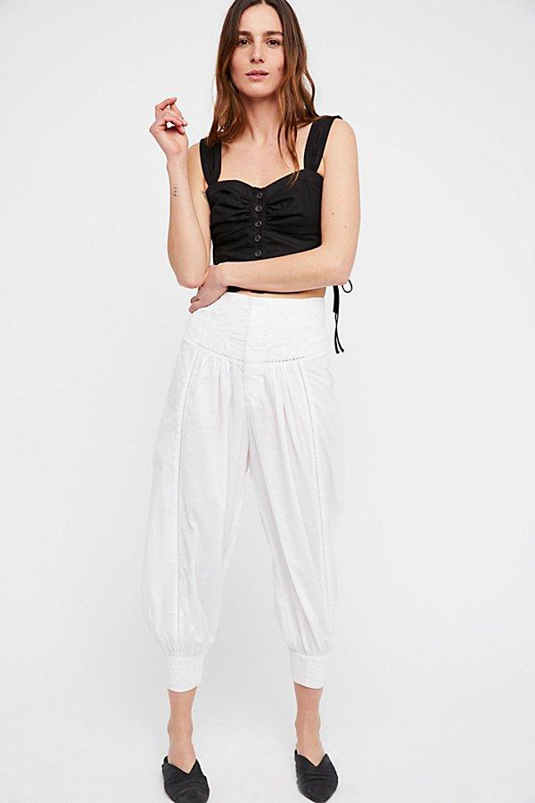 True Romance Embroidered Balloon Pant By Free People