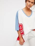 We The Free Sporty Splice Tee At Free People