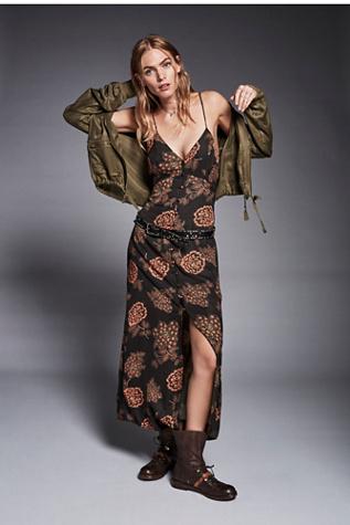 Free People Womens She Loves You Midi Dress