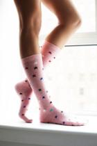 Lisa B Womens Lucky Star Crew Sock