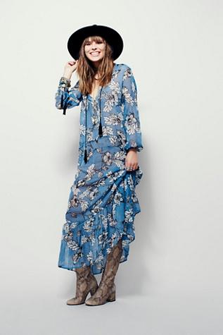 For Love & Lemons Womens Santa Rosa Maxi