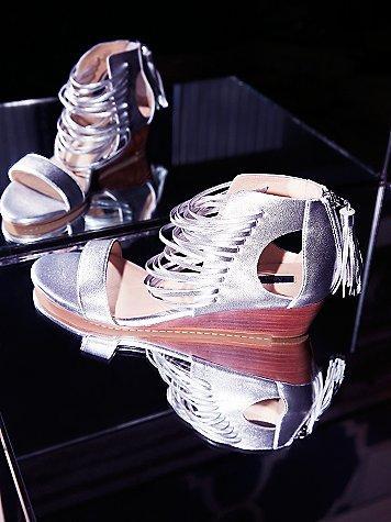Matiko + Free People Cascading Mini Wedge Sandal
