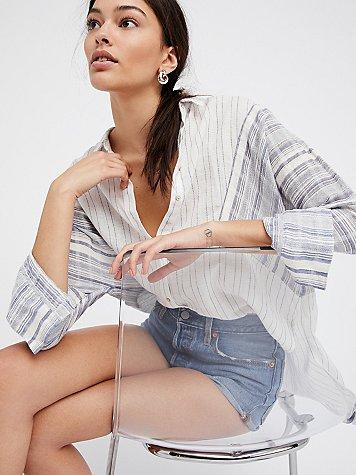 Free People Live Free Buttondown