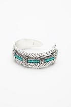 Free People Womens Far Out Turquoise Cuff