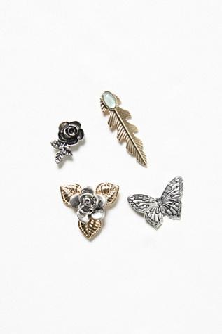 Free People Womens Collective Pin Set