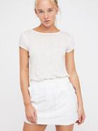 Free People High Waist Military Skirt