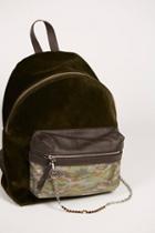 Fefe Glamour Womens Velveteen Backpack