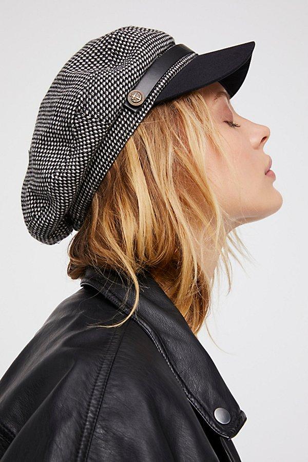 Wake Up Call Herringbone Lieutenant Hat By Free People