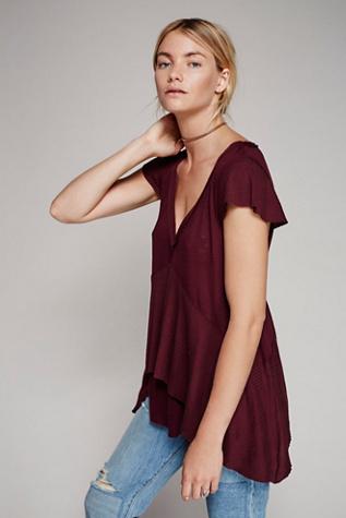 Free People Womens Maryanne Tee