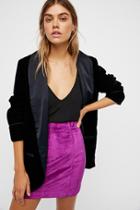 Modern Femme Velvet Mini Skirt By Free People