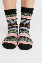 Bright Bloom Crew Sock By Qt At Free People