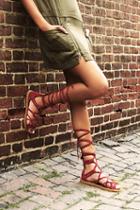 Jeffrey Campbell + Free People Womens Brechenridge Mid Gladiator Sandal