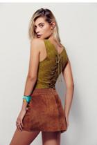 Free People Womens Fool For You Eyelet Top