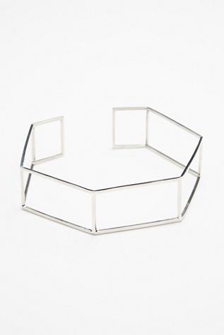 Eleven44 Jewelry Womens Caged Hex Choker