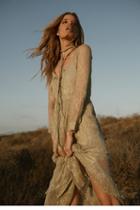 Fp One Womens Shine Maxi Shirtdress