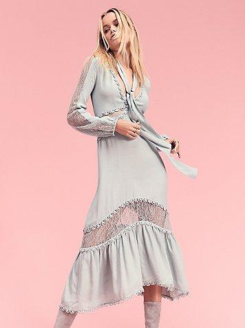 For Love & Lemons Lilou Midi Dress
