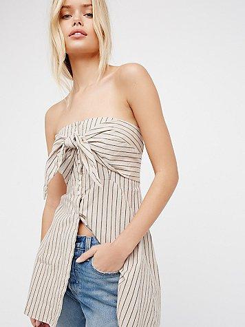 Heartbreaker Stripe Tube Top By Free People