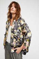 Floral Jacquard Bomber By Free People